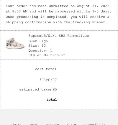 Supreme Nike Sb Dunk Hi