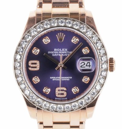 Rolex Lady-datejust Pearlmaster Aubergine
