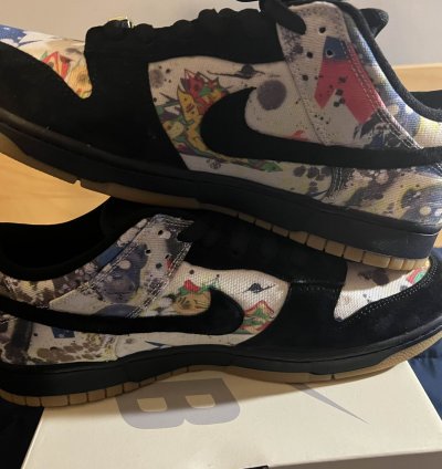 Supreme Nike Sb Dunk Low Og Qs - Rammellzee