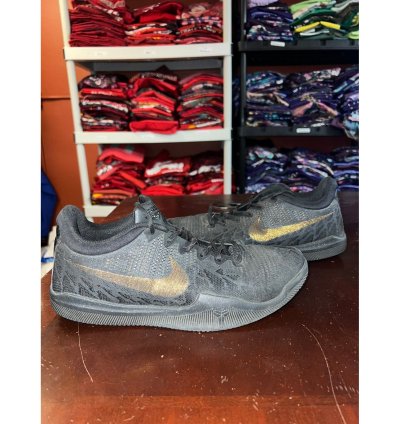 Nike Kobe Mamba Rage Black Gold Shoes Basketball Size 9 5