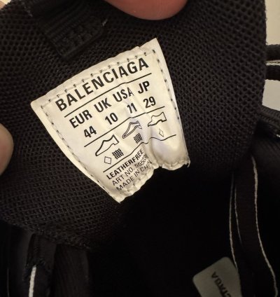 1500 Balenciaga Track Led Sneaker Black New Box Authentic