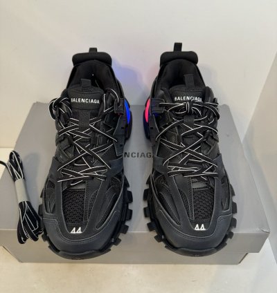 1500 Balenciaga Track Led Sneaker Black New Box Authentic