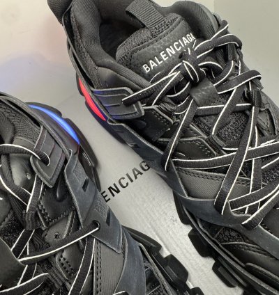 1500 Balenciaga Track Led Sneaker Black New Box Authentic