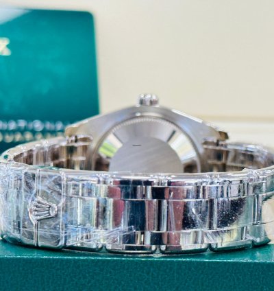 Rolex Lady-datejust Pearlmaster White Gold 81209 Factory Goldust Dream Mop Diamond Dial Unworn