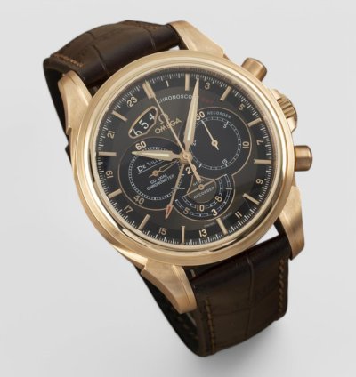 Omega De Ville Chronograph 18 Ct Red Gold Automatic Men Watch
