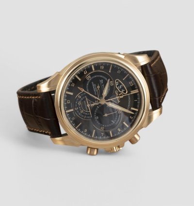 Omega De Ville Chronograph 18 Ct Red Gold Automatic Men Watch