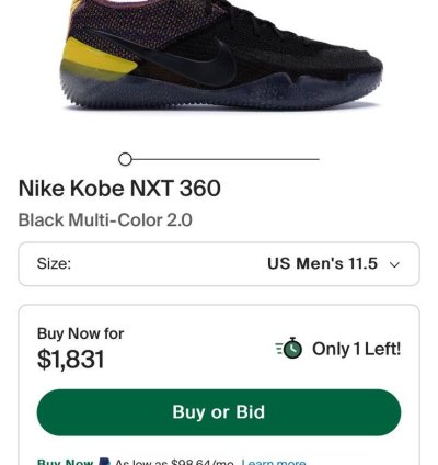 Nike Kobe Nxt 360 Black Multi Color 2 0