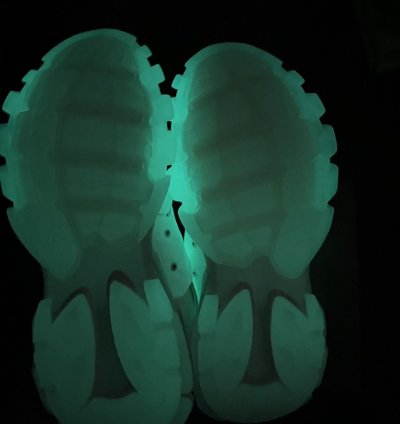 All White Glow In The Dark Balenciaga Track Runners
