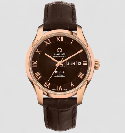 Omega De Ville Co-axial Brown Dial Men Watch
