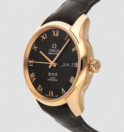Omega De Ville Co-axial Brown Dial Men Watch