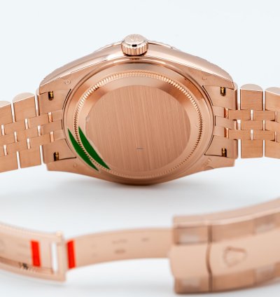 Rolex New 2025 336935 Blue Saros 18kt Rose Gold Jubilee Bracelet