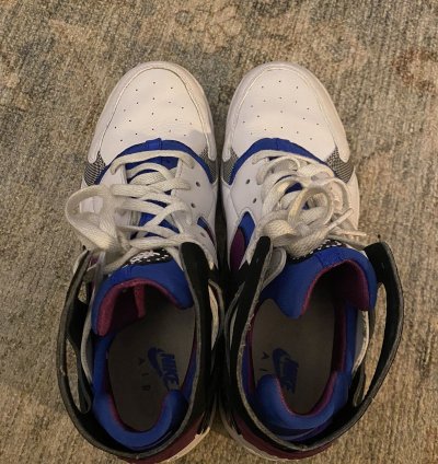 Air Flight Huarache Prm Qs White Lyon Blue