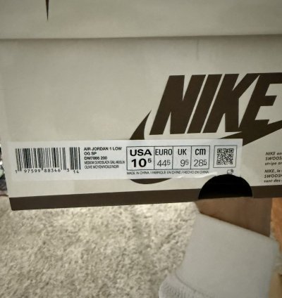 Travis Jordan 1 Low Reverse Olive