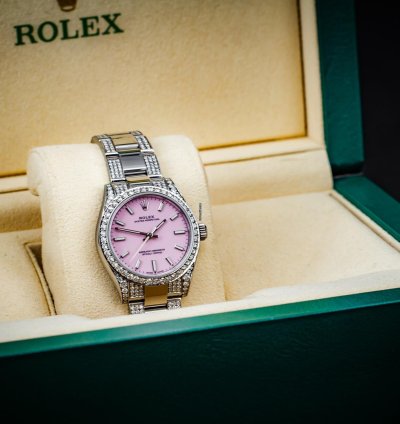 Rolex Oyster Perpetual 31 Iced Candy Pink