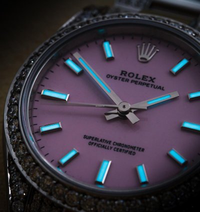Rolex Oyster Perpetual 31 Iced Candy Pink