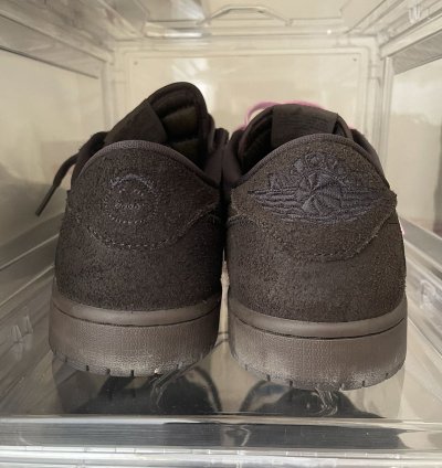 Travis Scotr Jordan 1 Low Velvet Brown 9 5 Used