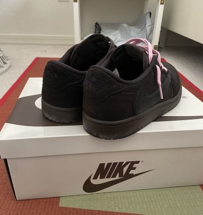 Travis Scotr Jordan 1 Low Velvet Brown 9 5 Used