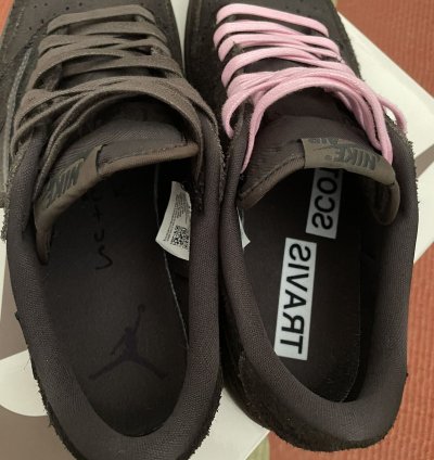 Travis Scotr Jordan 1 Low Velvet Brown 9 5 Used