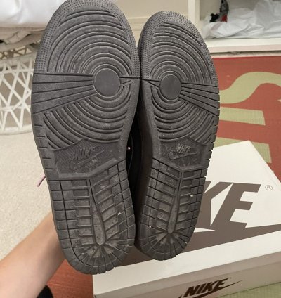 Travis Scotr Jordan 1 Low Velvet Brown 9 5 Used