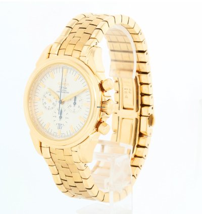 Omega De Ville Co-axial Men Yellow Gold Co-axial Chronograph Men Watch 4141 30 00