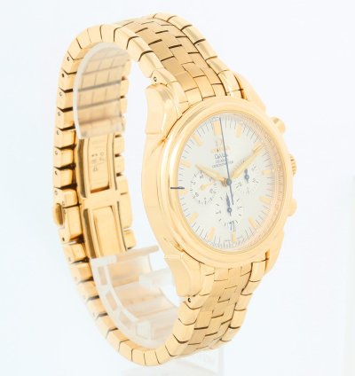 Omega De Ville Co-axial Men Yellow Gold Co-axial Chronograph Men Watch 4141 30 00