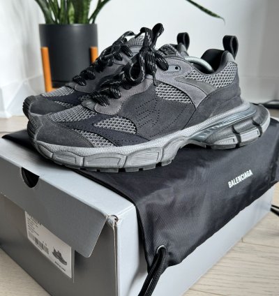 Balenciaga 3xl Black Suede Mesh