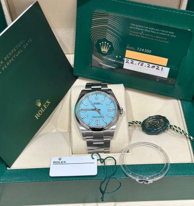 Rolex Oyster Perpetual 41 124300 Oyster Perpetual 41 - Turquoise Dial