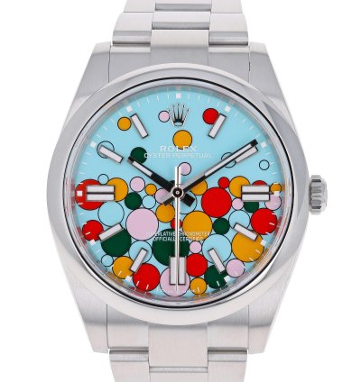 Rolex Oyster Perpetual 41 2024 124300 Celebration Turquoise Blue Steel 41 Mm