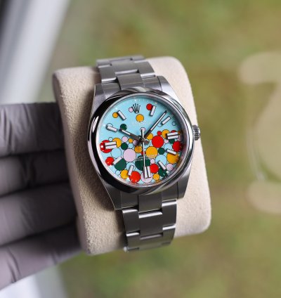 Rolex Oyster Perpetual 41 2024 124300 Celebration Turquoise Blue Steel 41 Mm