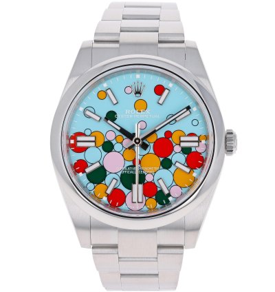 Rolex Oyster Perpetual 41 2024 124300 Celebration Turquoise Blue Steel 41 Mm