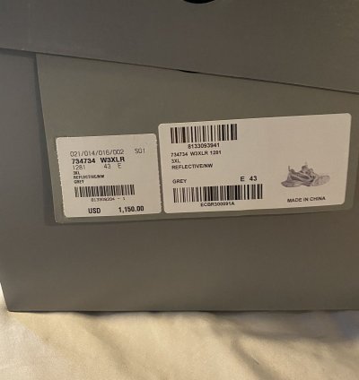 Balenciaga 3xl Sneakers Reflective Grey