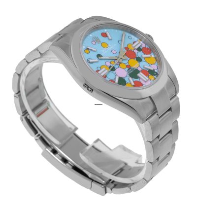 Rolex Oyster Perpetual 41 41mm Stainless Steel Celebration Index Dial Smooth Bezel 124300