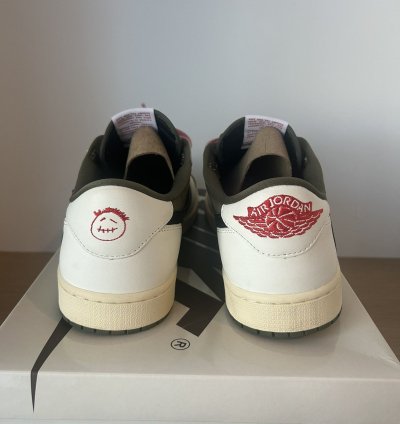 Travis Scott Air Jordan 1 Low Reverse Olive Medium Olive