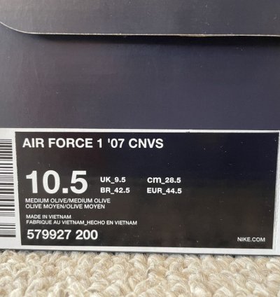 Air Force 1 07 Cnvs Medium Olive Medium Olive