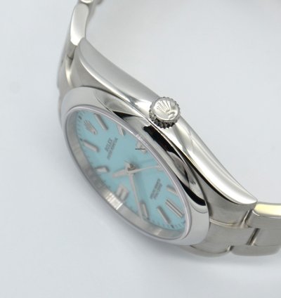 Rolex Oyster Perpetual 41 41mm Tiffany Turquoise Blue Index Dial