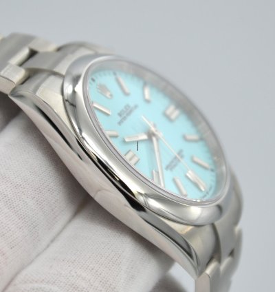 Rolex Oyster Perpetual 41 41mm Tiffany Turquoise Blue Index Dial