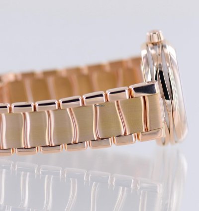 Omega De Ville Ladymatic 18k Ros Gold Co-axial Diamond Supernova Dial Mop Luxus