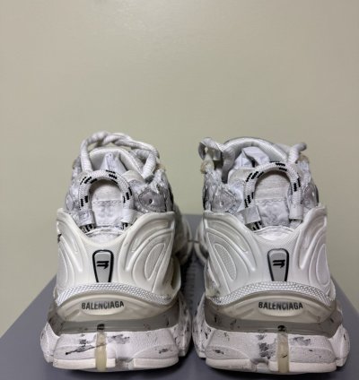 Balenciaga Black Graffiti Painted Runners