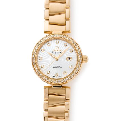 Omega De Ville Ladymatic 18k Yellow Gold 425 65 34 20 002 - Com003382