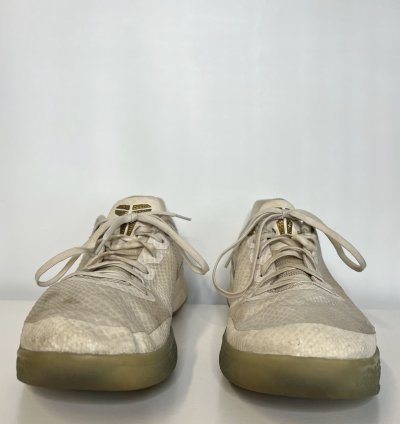 Nike Mamba Focus Metallic Gold White Low Top Basketball Sneaker Mens Size 12 Kobe