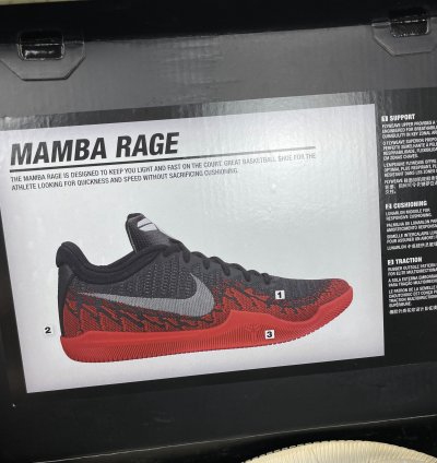 Nike Mamba Rage 908972-100 Men White Basketball Shoes 10