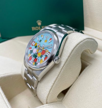 Rolex Oyster Perpetual 41 New Oyster Perpetual 41mm 124300 Turquoise Celebration Dial Oyster Bracelet
