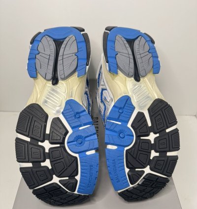 Balenciaga Blue Grey Runner Sneakers Size 46 Eu 12 Us