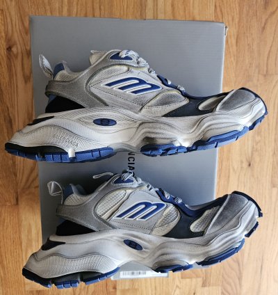 Balenciaga Cargo Sneakers Size 41 Grey White Blue