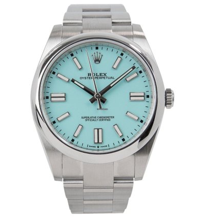 Rolex Oyster Perpetual 41 Tiffany Blue 41mm Stainless Steel 124300