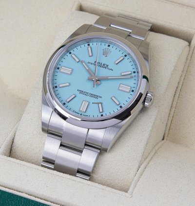 Rolex Oyster Perpetual 41 Tiffany Blue 41mm Stainless Steel 124300