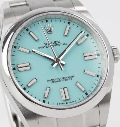Rolex Oyster Perpetual 41 Tiffany Blue 41mm Stainless Steel 124300