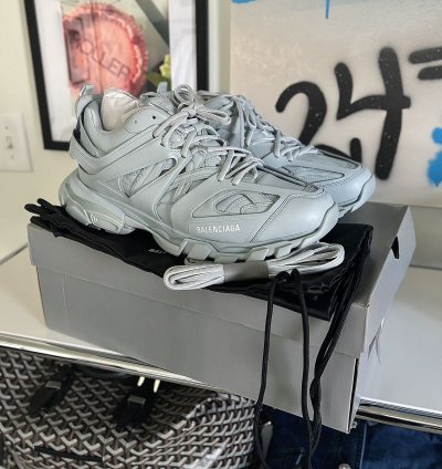 Balenciaga Cool Grey Track Sneakers