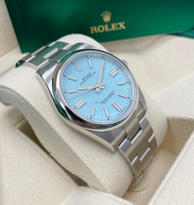 Rolex Oyster Perpetual 41 Unworn Oyster Perpetual 41mm 124300 Turquoise Index Dial Oyster Bracelet