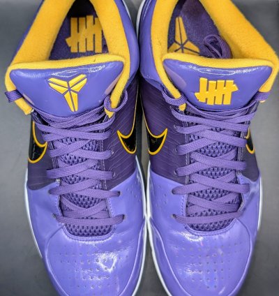 Nike Undefeated Kobe 4 Protro Court Purple La Lakers Vnds